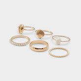 Aldo Shellchic Ice Women's Rings - Stackable rings