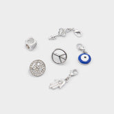Aldo Lacecharms Silver/Clear Multi Women's Shoe Charms & Laces - Shoe charms