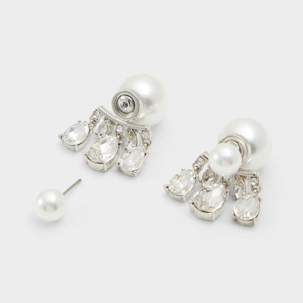 Aldo Olililith Silver/Clear Multi Women's Earrings - Earrings