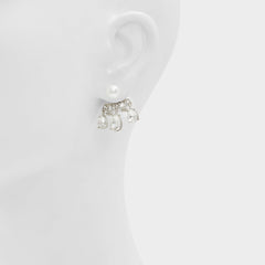 Aldo Olililith Silver/Clear Multi Women's Earrings - Earrings