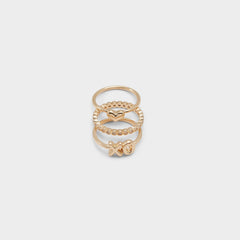 Aldo Sweetyheart Gold/Clear Multi Women's Cubic Zirconia - Ring