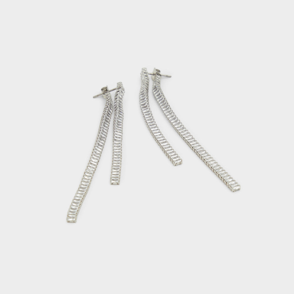 Aldo Svetna Silver/Clear Multi Women's Earrings - Drop earrings