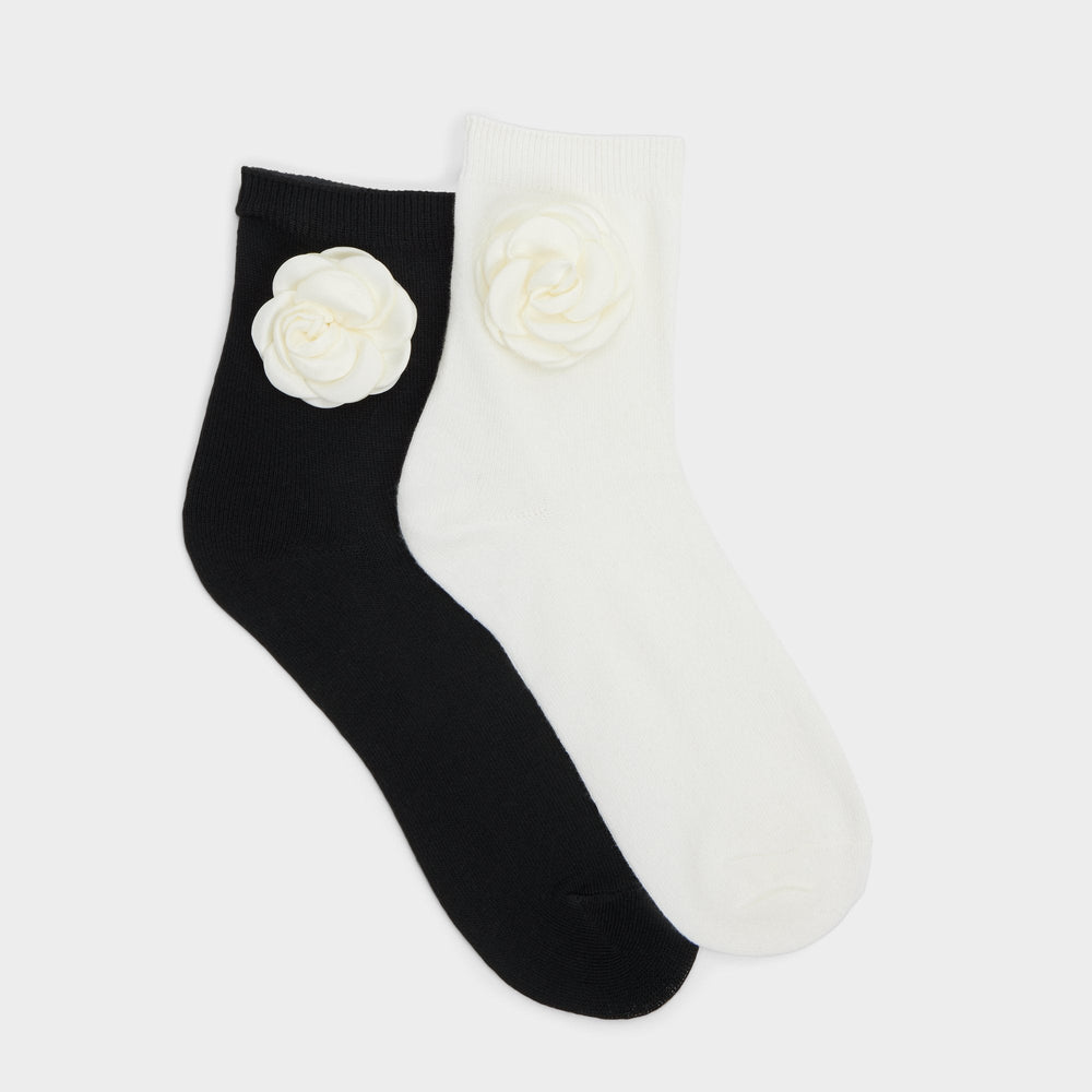 Aldo Rosettesocks Black/White Women's Socks - Socks