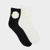 Aldo Rosettesocks Black/White Women's Socks - Socks