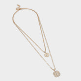 Aldo Naewin Gold/Clear Multi Women's Necklaces - Layered necklace