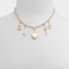 Aldo Bemyvalentine Gold/Clear Multi Women's Specialty - Necklace & bracelet set