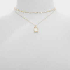 Aldo Destinie Gold/Clear Multi Women's Necklaces - Layered necklace