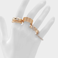 Aldo Lovelanguage Gold/Clear Multi Women's Rings - Ring