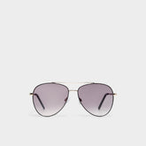 Aldo Arilicanx Black/Gold Multi Women's Aviator - Aviator sunglasses