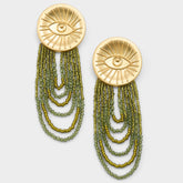 Aldo Eyeconic in Green - Chandelier earrings