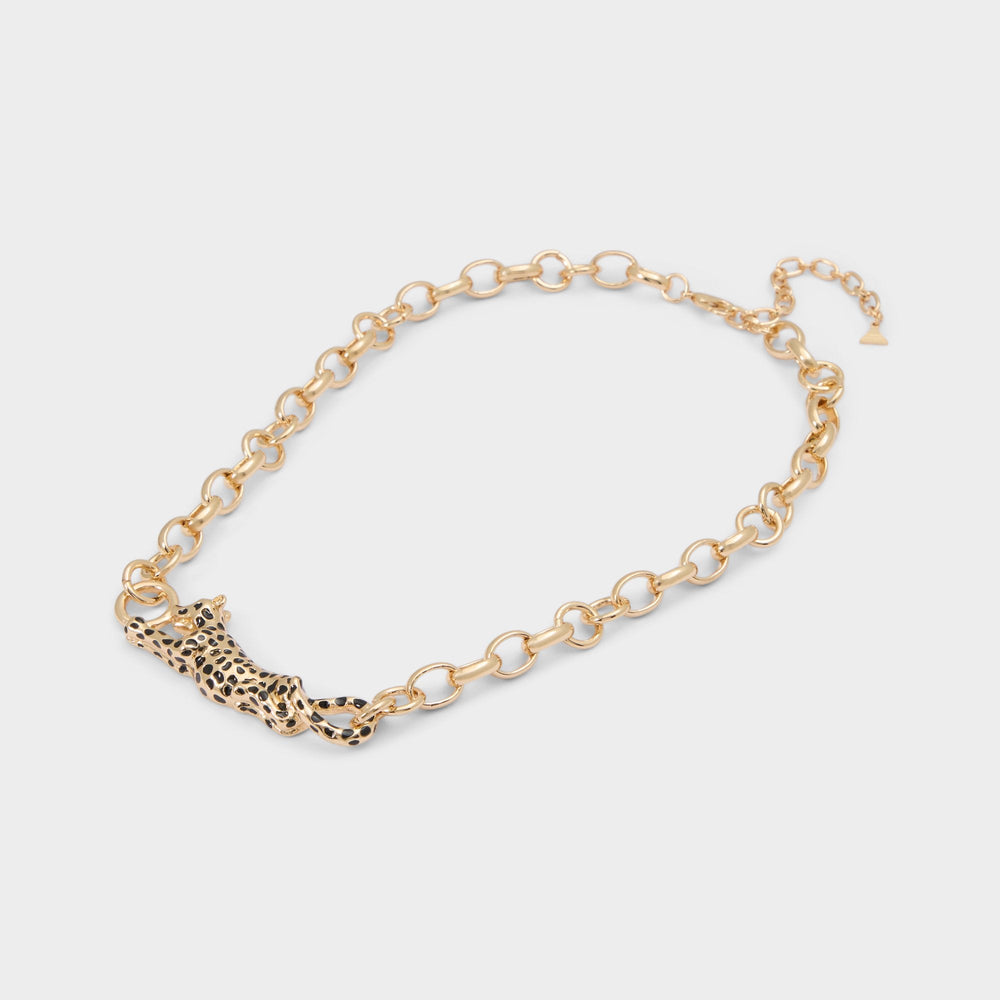 Aldo Panthere in Black Gold Multi - Pendant necklace
