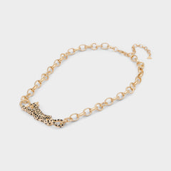 Aldo Panthere in Black Gold Multi - Pendant necklace