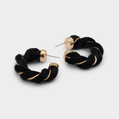 Aldo Twists in Black Gold Multi - Hoop earrings