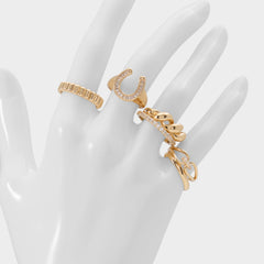 Aldo Luckyrings in Gold Clear Multi - Multi finger rings