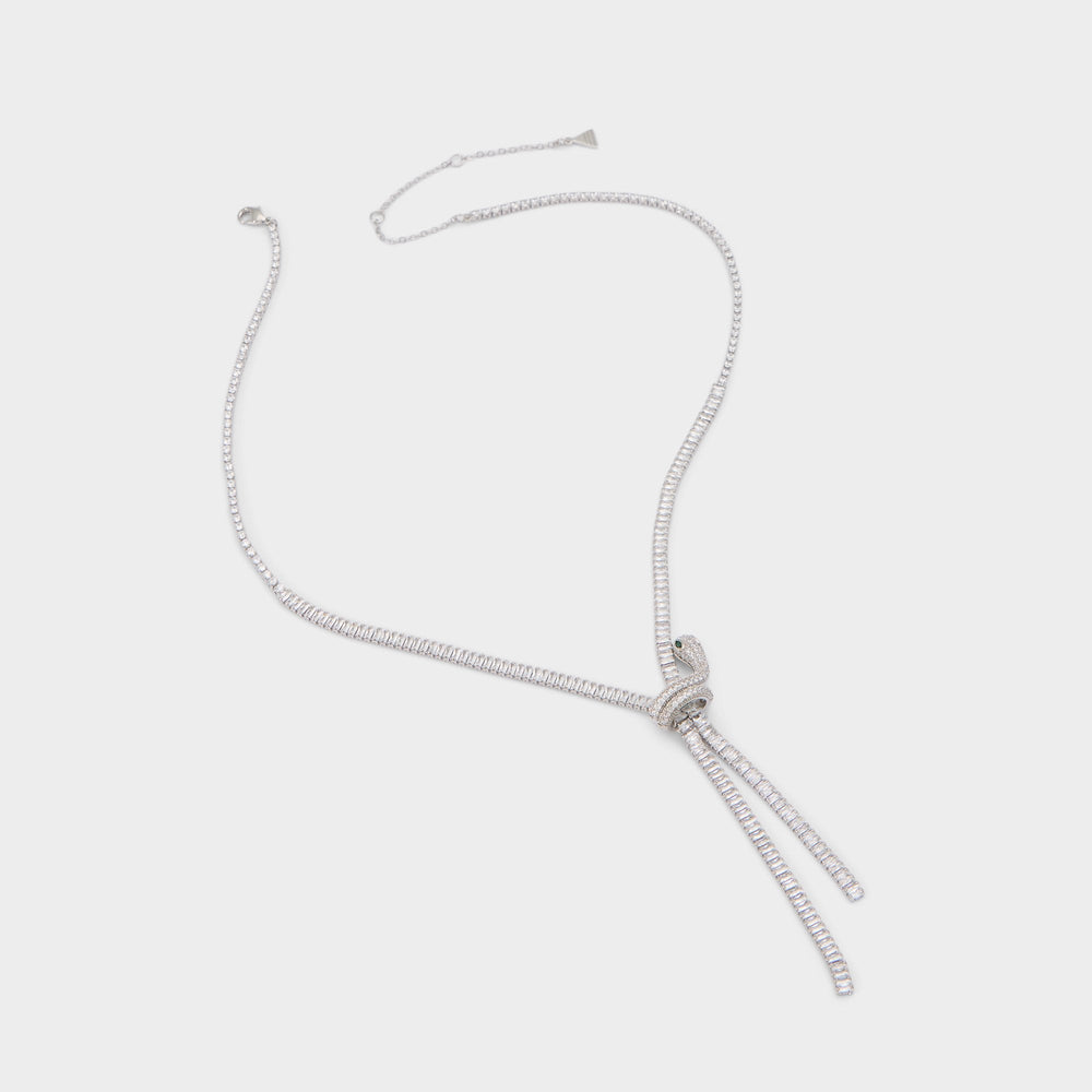 Aldo Venomarra in Silver Clear Multi - Statement necklace