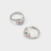 Aldo Feraluxe in Silver Clear Multi - Hoop earrings