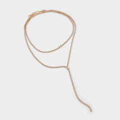 Aldo Alata Gold/Clear Multi Women's Cubic Zirconia - Necklace