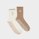 Aldo Pilatesock in Dark Beige - Pilates socks