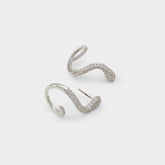 Aldo Popeye Silver/Clear Multi Women's Earrings - Earrings