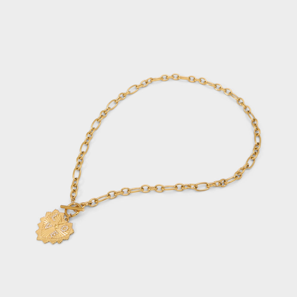 Aldo Lovechaine in Gold Clear Multi - Necklace