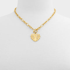 Aldo Lovechaine in Gold Clear Multi - Necklace