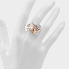 Aldo Alabridar Metallic Multi Women's Cubic Zirconia - Stackable rings