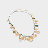 Aldo Bohemian in Dark Green - Charm necklace