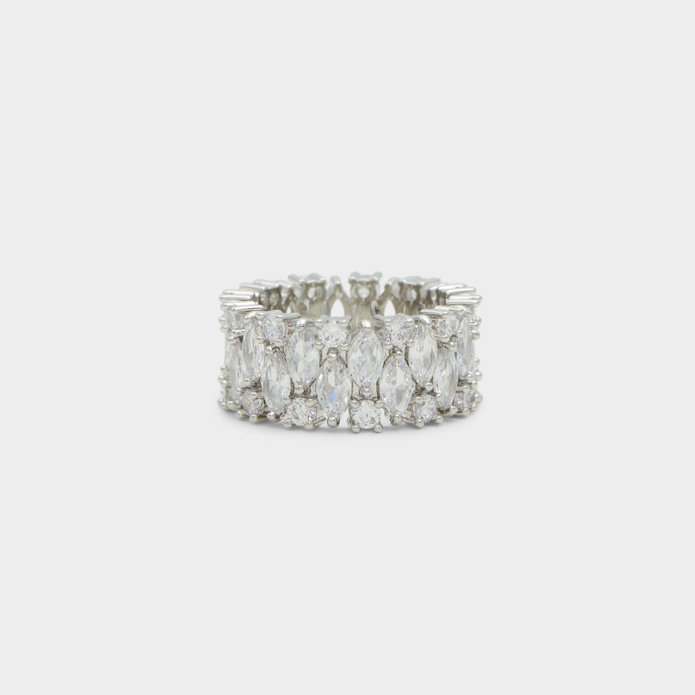 Aldo Nikka Silver/Clear Multi Women's Cubic Zirconia - Ring