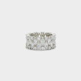Aldo Nikka Silver/Clear Multi Women's Cubic Zirconia - Ring
