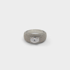 Aldo Caredar Silver/Clear Multi Women's Cubic Zirconia - Ring