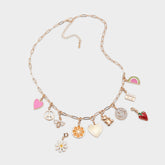 Aldo Charmcrazy Bright Multi Women's Necklaces - Charm necklace