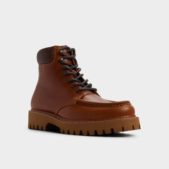 Aldo Grier in Cognac - Combat boot, Lug sole