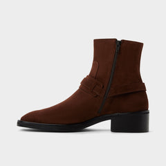 Aldo Marcos in Dark Brown - Ankle boot, Block heel