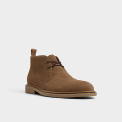 Aldo Jefrey Dark Brown Leather Suede Men's Chukka boots - Chukka boot