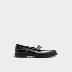 Aldo Kieran Black/White Men's Dress Shoes - Loafer