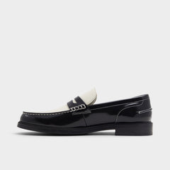 Aldo Kieran Black/White Men's Dress Shoes - Loafer