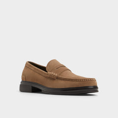 Aldo Tucker Other Brown Leather Suede Men's Dress Shoes - Loafer