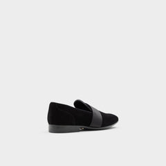 Aldo Asaria Open Black Leather Suede Men's Loafers & Slip-Ons - Loafer
