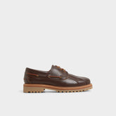 Aldo Finn in Medium Brown - Boat shoe, Lug sole