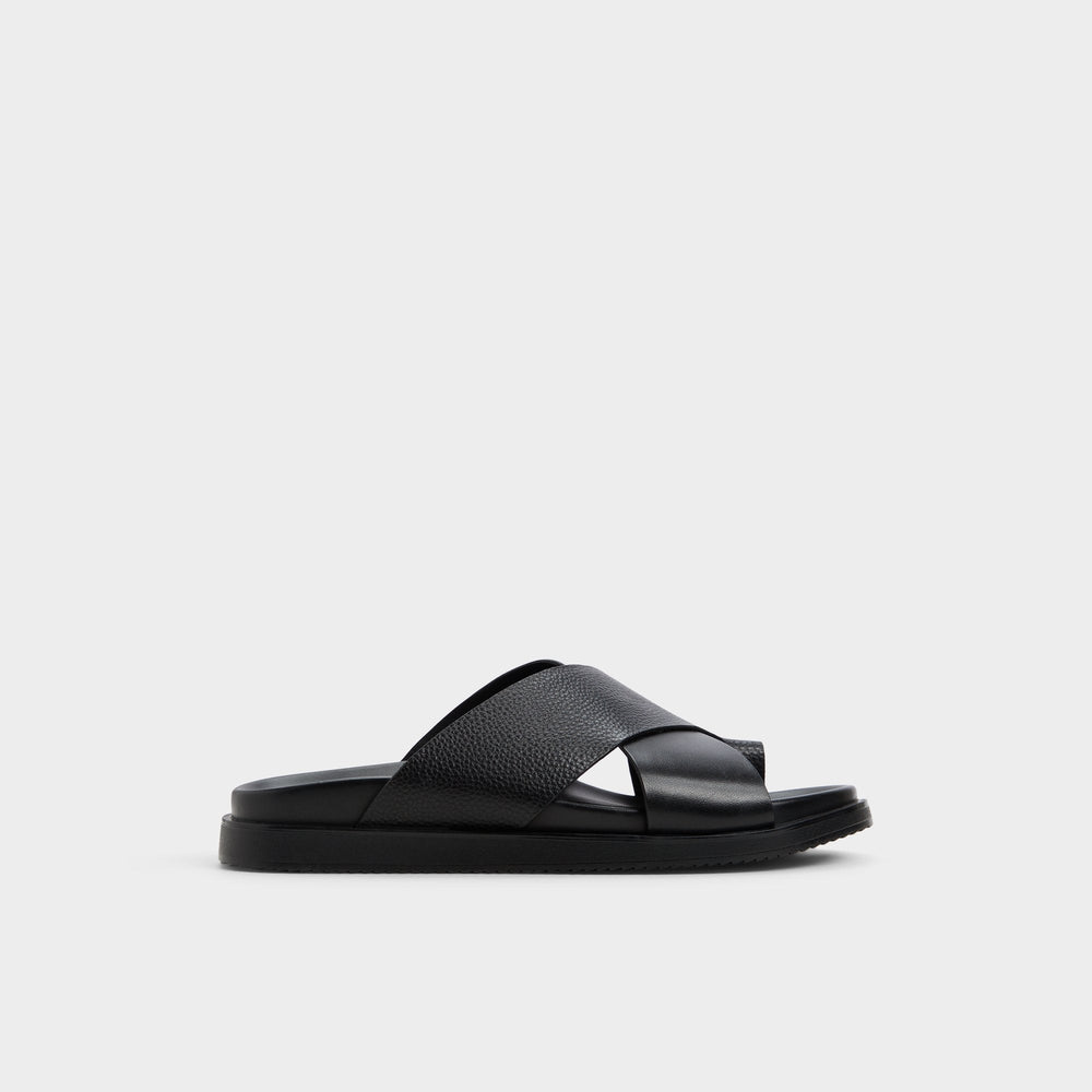 Aldo Darley Black Men's Sandals & Slides - Strappy flat sandal
