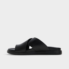 Aldo Darley Black Men's Sandals & Slides - Strappy flat sandal