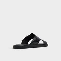 Aldo Olino Open Black Men's Slides - Slide sandal