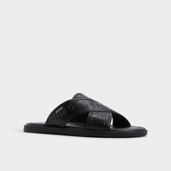 Aldo Olino Open Black Men's Slides - Slide sandal