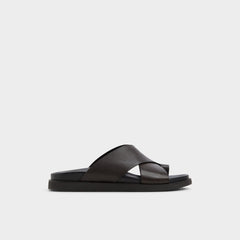 Aldo Darley Dark Brown Men's Sandals & Slides - Strappy flat sandal