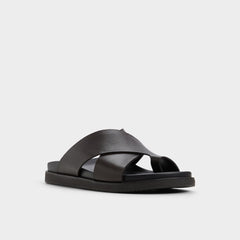 Aldo Darley Dark Brown Men's Sandals & Slides - Strappy flat sandal
