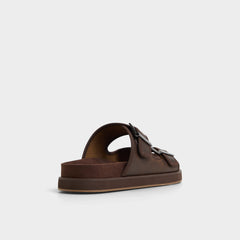 Aldo Sunnyside Dark Brown Men's Slides - Slide sandal