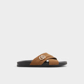 Aldo Delmar Open Brown Men's Slides - Slide sandal