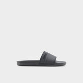Aldo Dinmore Black Synthetic Rubber Men's Slides - Slide sandal