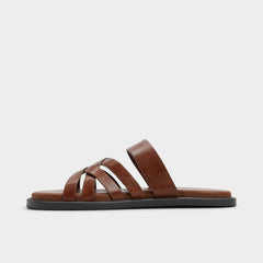 Aldo Haniff Cognac Men's Sandals & Slides - Strappy flat sandal