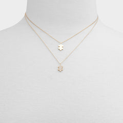 Aldo Besties Gold/Clear Multi Women's Necklaces - Gift set